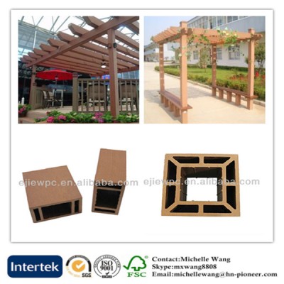 Environmental weather resistant wood plastic composite decorative pergola, WPC Pergola