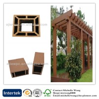 Environmental weather resistant wood plastic composite pergola outdoor, balcony pergola, wpc pergola