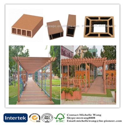 Environmental wood plastic composite WPC garden pergola, balcony pergola