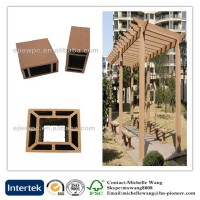 Environmental weather resistant plastic WPC garden pergola, balcony pergola