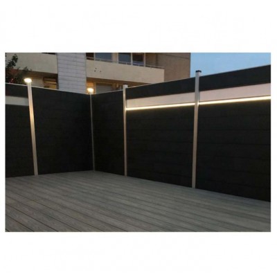 New Design Composite Fencing Co-Extrusion Wpc Wood Privacy Garden Fence